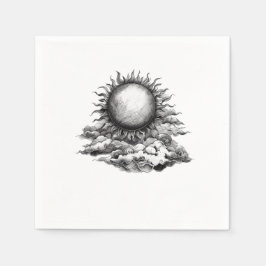Guardanapo De Papel Sol Nublado