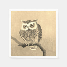 Guardanapo De Papel Solo Owl Shades de Papel Dourado Napkins