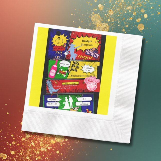 Guardanapo De Papel solteira retro-humorística moderna (Criador carregado)