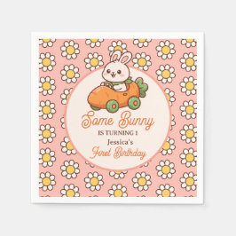 Guardanapo De Papel Some Bunny Floral Easter Girl 1st Birthday Party