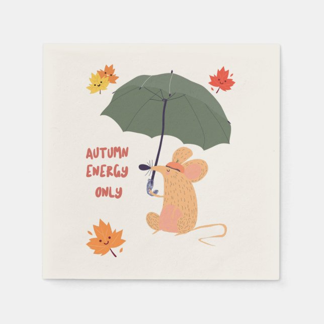 Guardanapo De Papel Somente energia do outono (Frente)