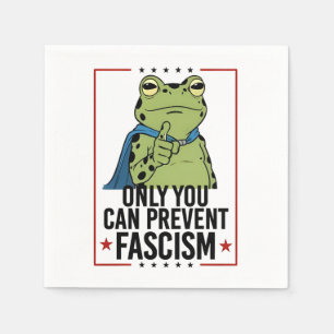 Guardanapo De Papel Somente você pode prevenir o Fascismo Patriota Dem