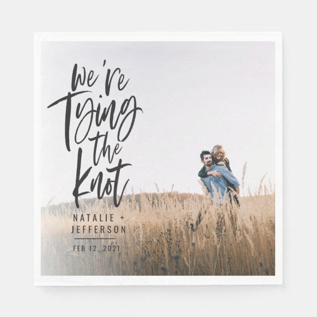 Guardanapo De Papel Somos festa de noivado casando (Frente)