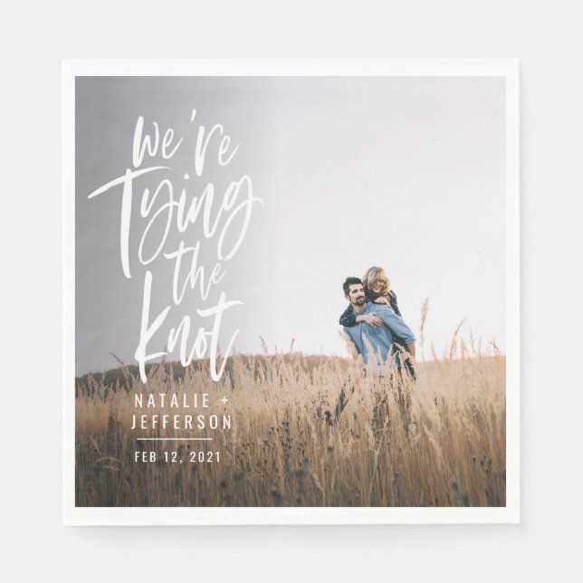 Guardanapo De Papel Somos festa de noivado casando (Frente)