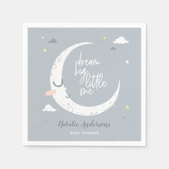 Guardanapo De Papel Sonhe com uma festa de chá de fraldas grande (Frente)