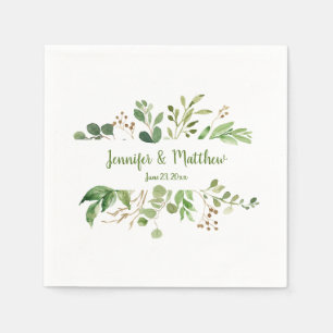 Guardanapo De Papel Sonho Botânico Eucalyptus Casamento Napkins