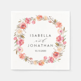 Guardanapo De Papel Sonho Rosa | Flores Casamento Russo Personalizado
