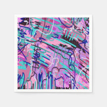 Sonho Roxo - Impressão de Abstrato Expressivo