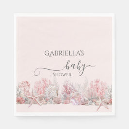 Guardanapo De Papel Sonho sob o Chá de fraldas do mar