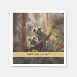 Guardanapo De Papel Sonhos de Floresta Koala, personalizados