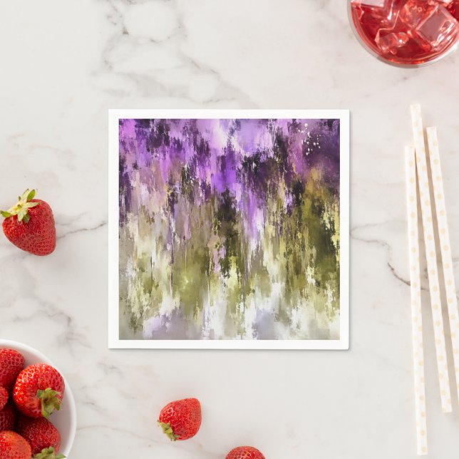 Guardanapo De Papel Sonhos Violetas e Céus Oliva (Insitu)