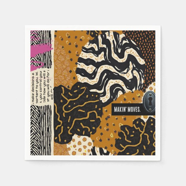 Guardanapo De Papel Sophisticated Luxury African Asian Caribbean (Frente)