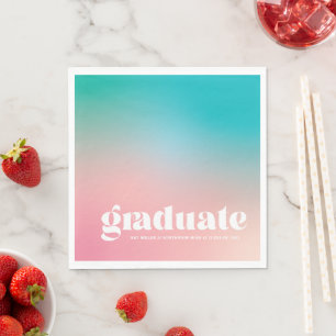 Guardanapo De Papel Sorbet Gradient Festa de formatura Napkins