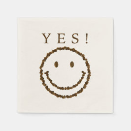 Guardanapo De Papel Sorria com feijões de café