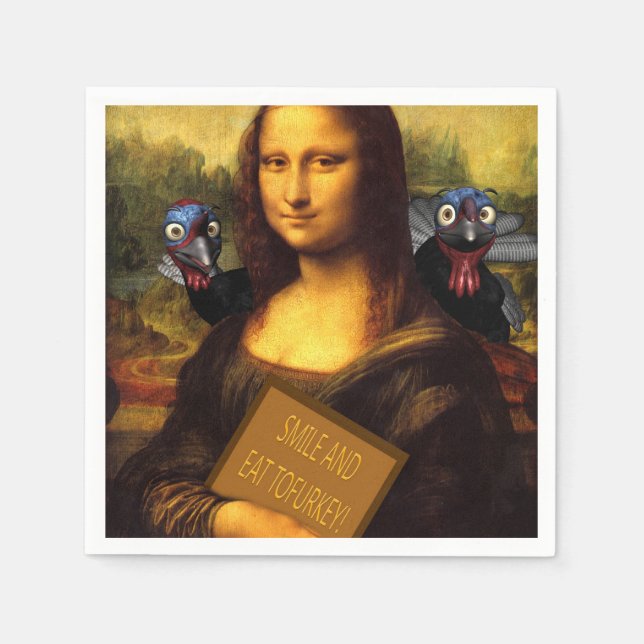 Guardanapo De Papel Sorria E Coma Tofurkey (Frente)