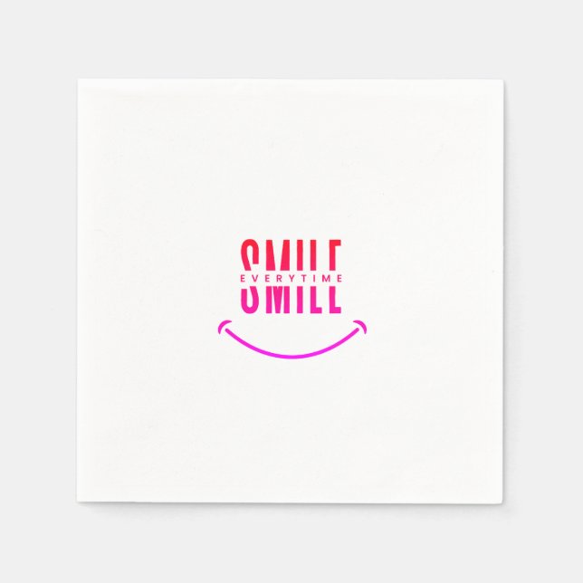 Guardanapo De Papel Sorria todos os tempos (Frente)