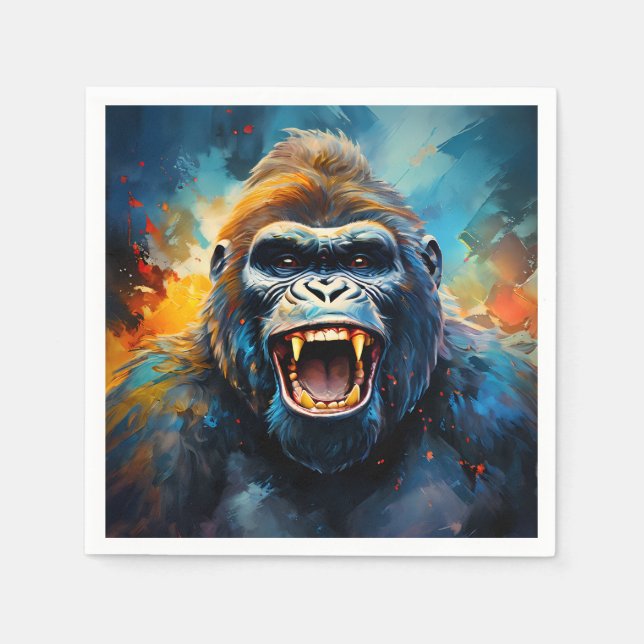 Guardanapo De Papel Sorriso Gorila (Frente)