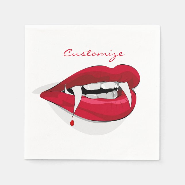 Guardanapo De Papel Sorriso vampiro Thunder_Cove (Frente)