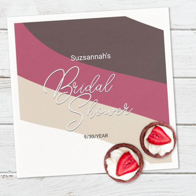 Guardanapo De Papel Sorvete de Chocolate Fragmentos Horizontais (Criador carregado)