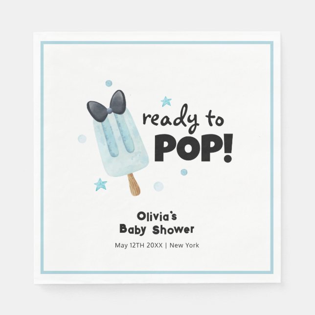 Guardanapo De Papel Sorvete Moderno Pronto Para Pop (Frente)