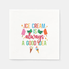 Guardanapo De Papel Sorvete social