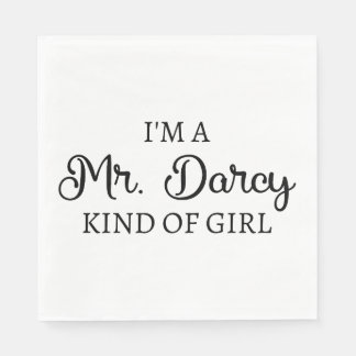 Guardanapo De Papel Sou o Sr. Darcy tipo de garota que sou