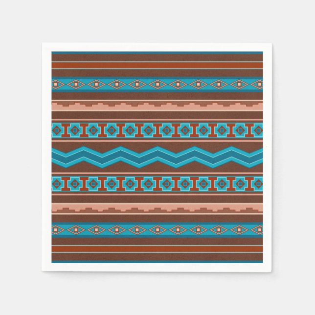 Guardanapo De Papel Southwest Style Geometric Cameron Gorge Design (Frente)