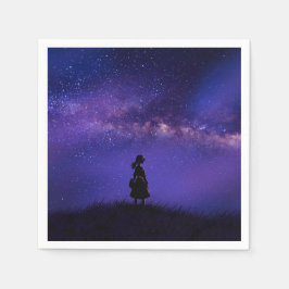 Guardanapo De Papel Sozinha e Starry Night