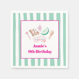 Guardanapo De Papel Spa Day Kid's Party 