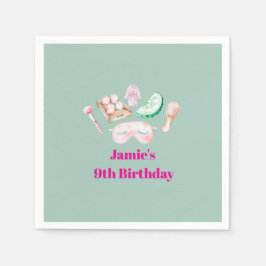 Guardanapo De Papel Spa Day Kid's Party 