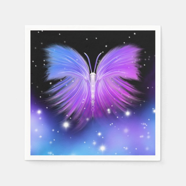 Guardanapo De Papel Space Fantasy Butterfly Cosmmic (Frente)