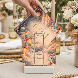 Guardanapo De Papel Space Rocket Clouds Baby Shower