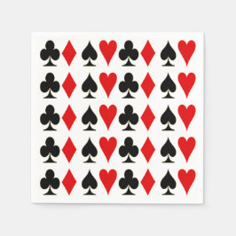 Guardanapo De Papel Spade, Diamond, Club, Fatos De Cartões De Brincade