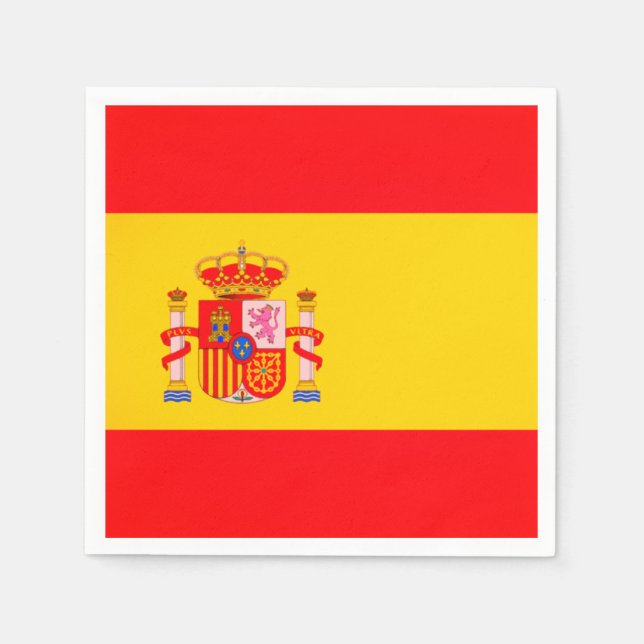 Guardanapo De Papel Spanish Flag Paper Napkins (Frente)