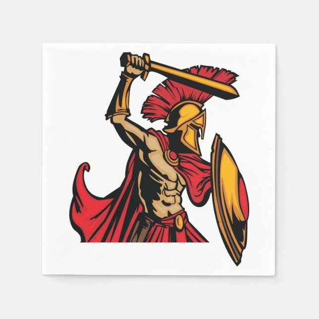 Guardanapo De Papel Spartan Warrior Paper Napkins (Frente)