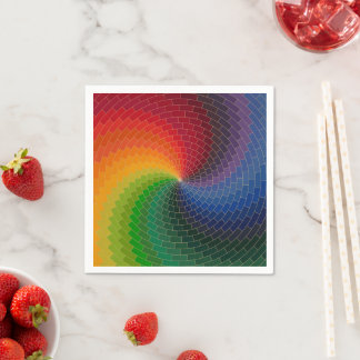 Guardanapo De Papel Spectrum wheel made of bricks