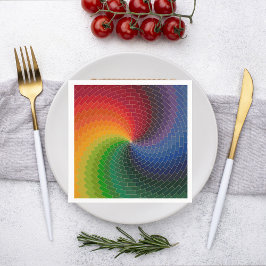 Guardanapo De Papel Spectrum wheel made of bricks