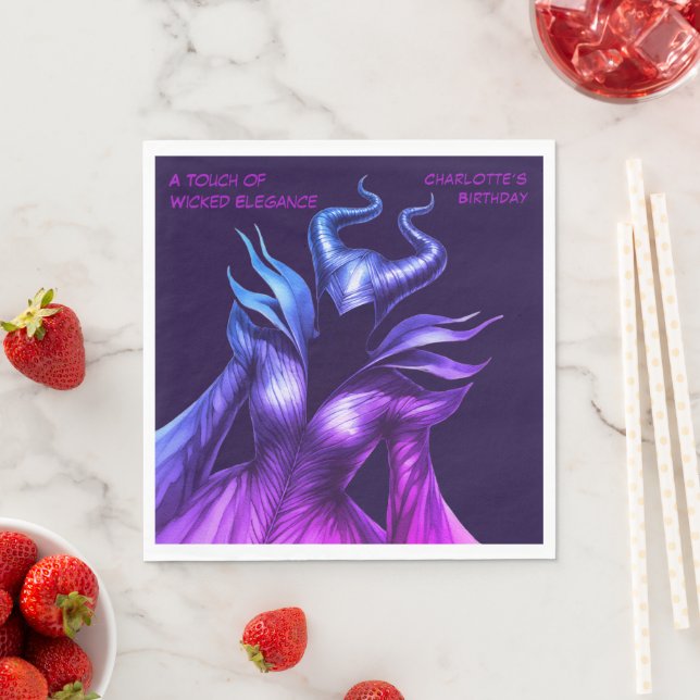 Guardanapo De Papel Spellbound Forest – Dark Fairy Birthday Party  (Insitu)