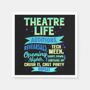 Guardanapo De Papel Spian do Ator Musical do Ator do Nerd da atriz