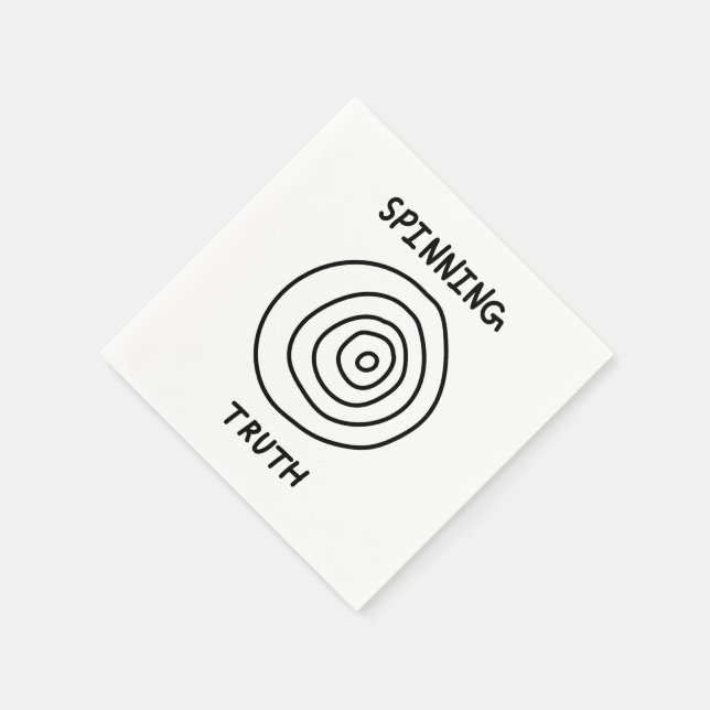 Guardanapo De Papel Spinning Truth (Canto)