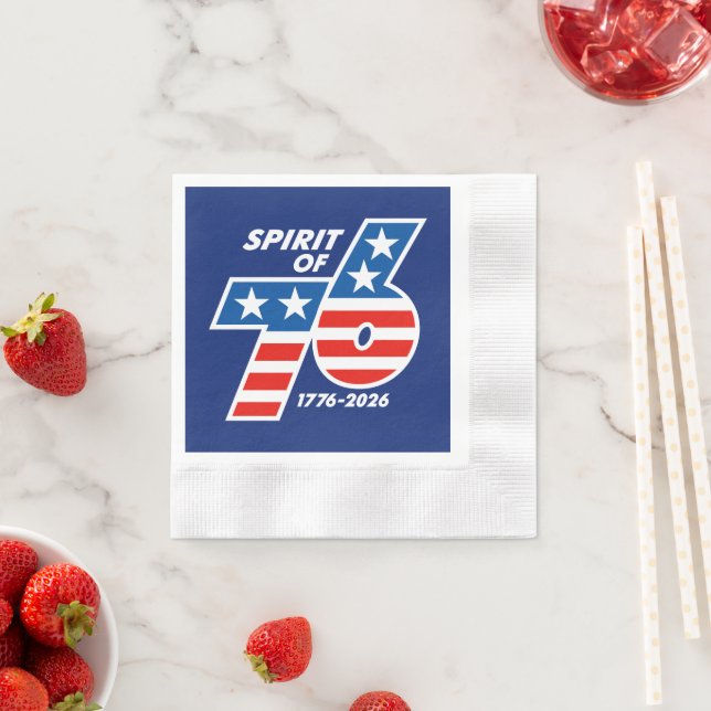 Guardanapo De Papel Spirit of 76 - America's 250th Birthday 1776-2026 (Insitu)