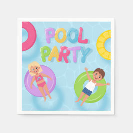 Guardanapo De Papel Splash Bash Kids Pool Party Birthday