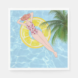 Guardanapo De Papel Splash & Sip - Grupo de Piscinas Adultos