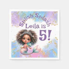 Guardanapo De Papel Splash Splash Partido da Sereia Napkins