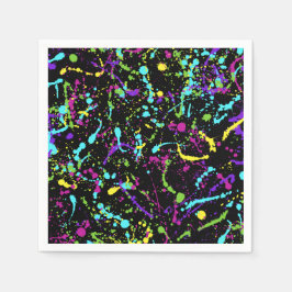 Guardanapo De Papel Splatter - Colorida