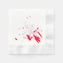 Guardanapo De Papel Splatter Vermelho