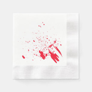 Guardanapo De Papel Splatter vermelho do sangue
