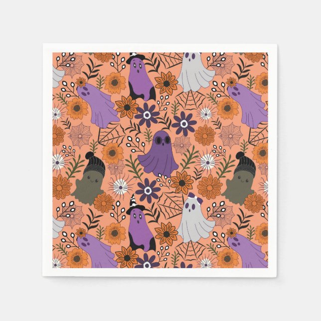 Guardanapo De Papel Spooky floral (Frente)