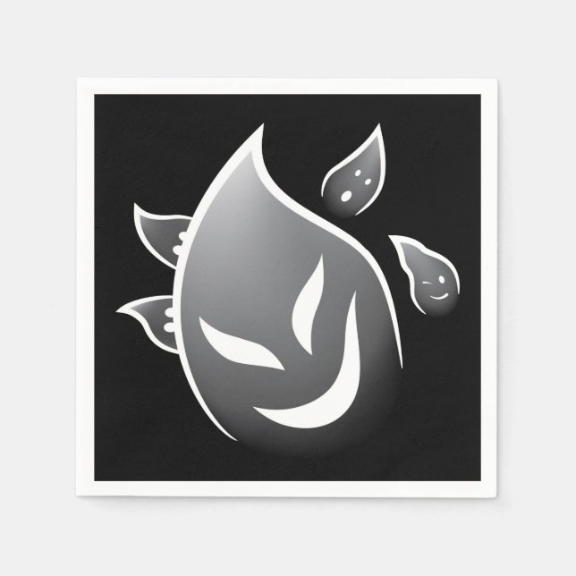 Guardanapo De Papel Spooky Ghosts (Frente)