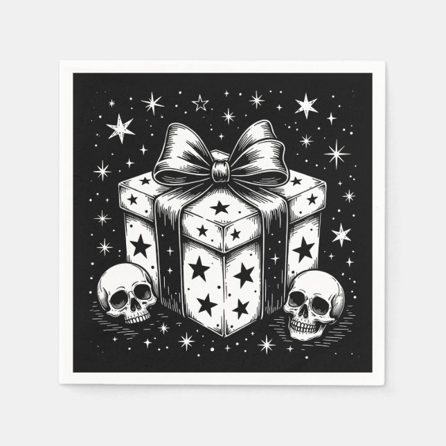 Guardanapo De Papel Spooky Gift (Frente)